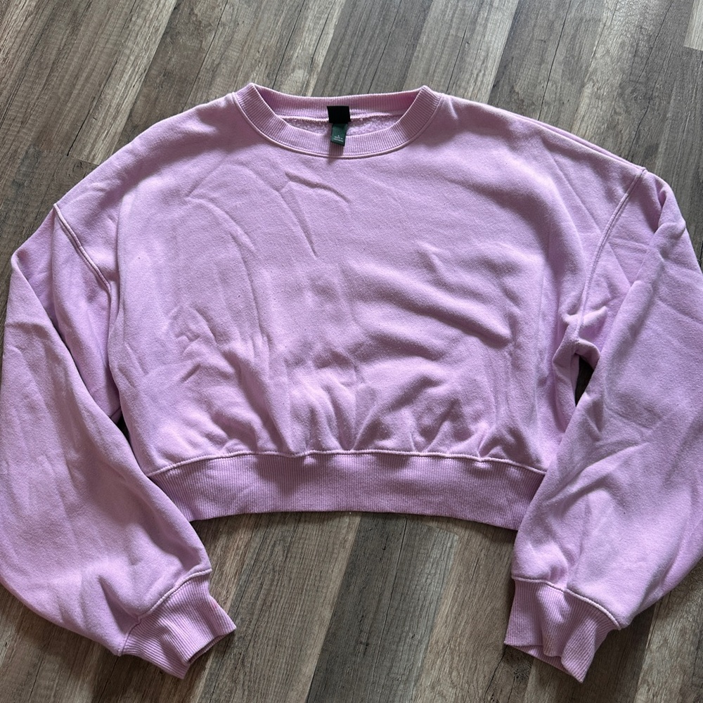 Wild Fable Light Purple Cropped Sweatshirt